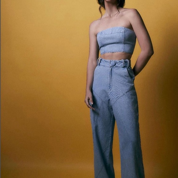 DENIM strapless set - Picture 3 of 4